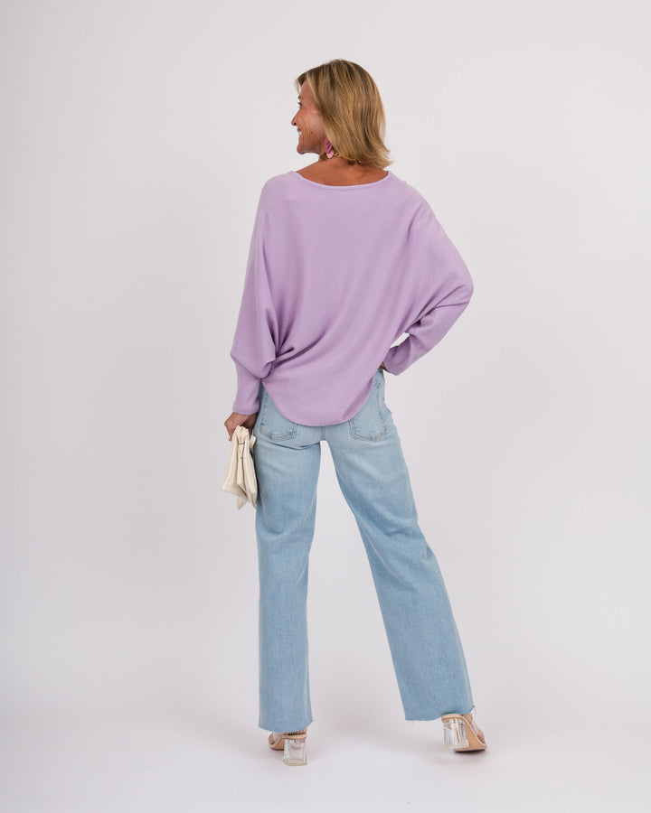 Kerisma RYU Thin V-Neck Top - Lavender
