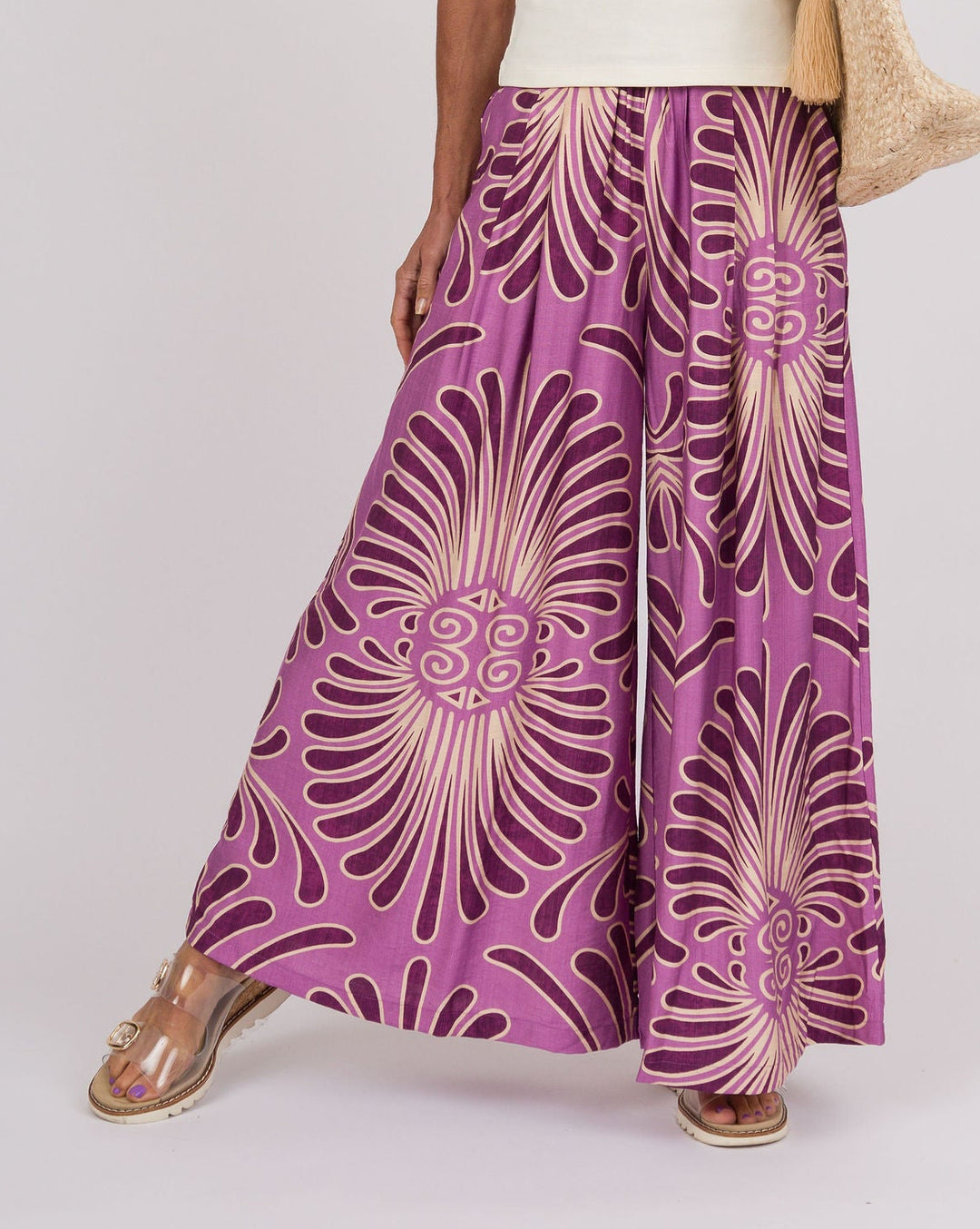 Tropical Swirl Pants - Orchid