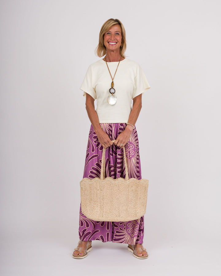 Tropical Swirl Pants - Orchid
