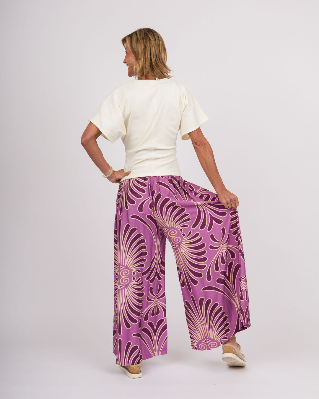 Tropical Swirl Pants - Orchid