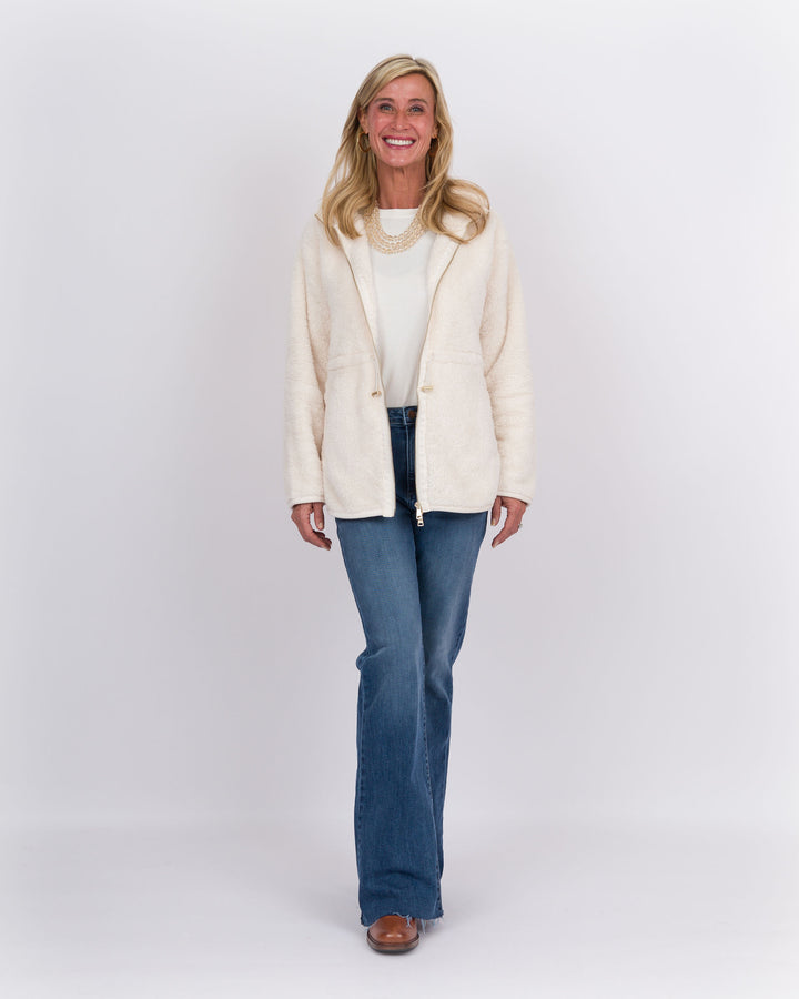 Dream Plush Zip Tunic Almond