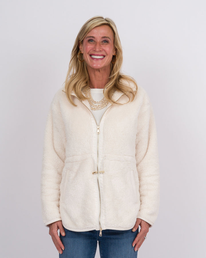 Dream Plush Zip Tunic Almond