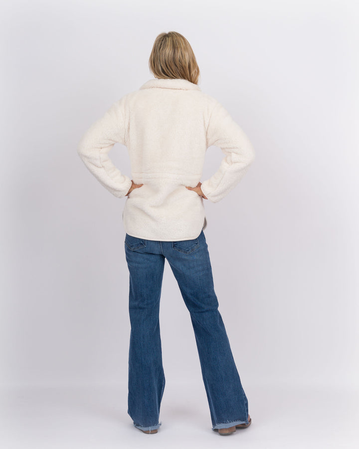 Dream Plush Zip Tunic Almond