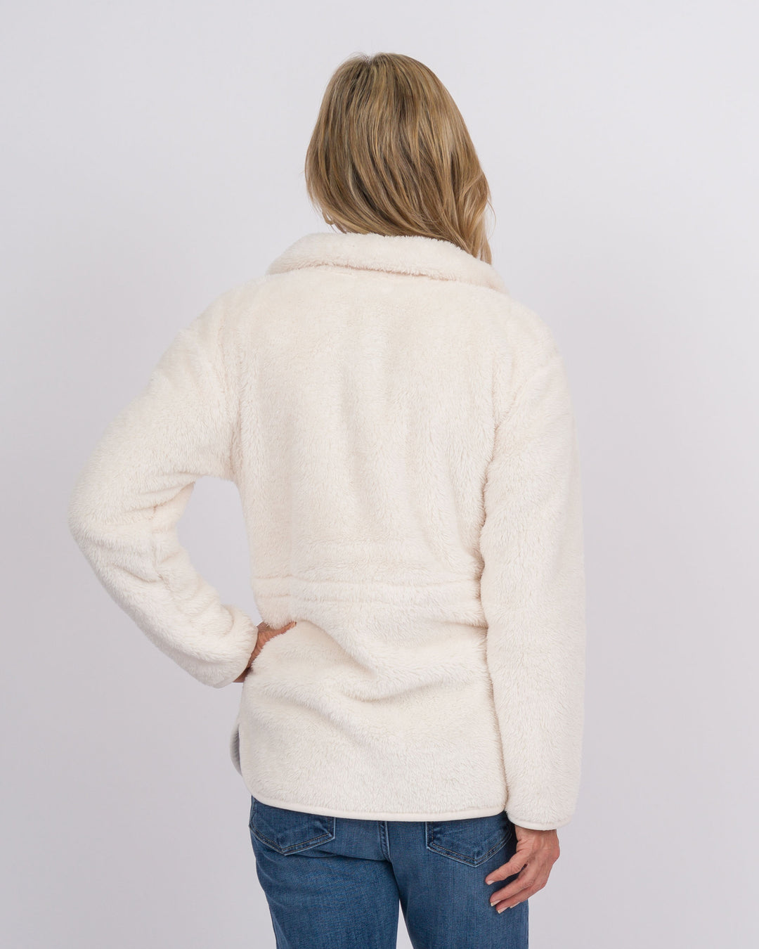 Dream Plush Zip Tunic Almond