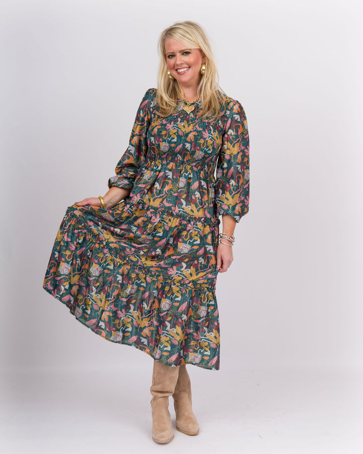 Shaffer Maxi Dress Blue/Green