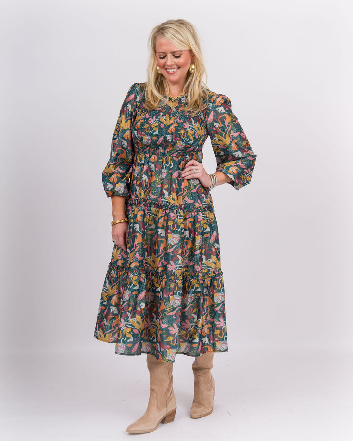 Shaffer Maxi Dress Blue/Green