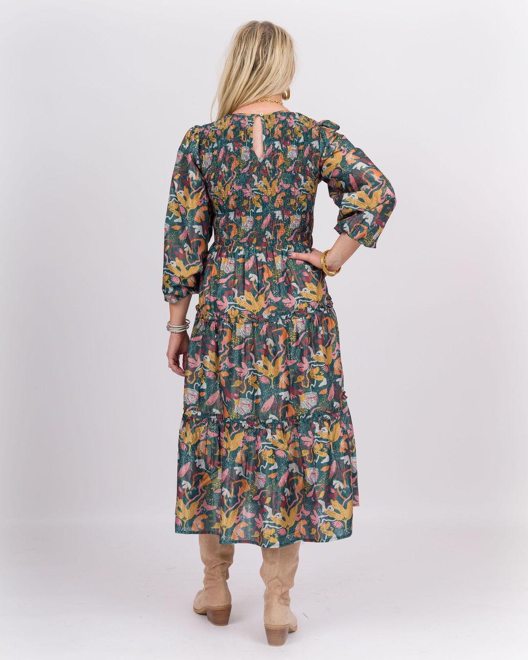 Shaffer Maxi Dress Blue/Green