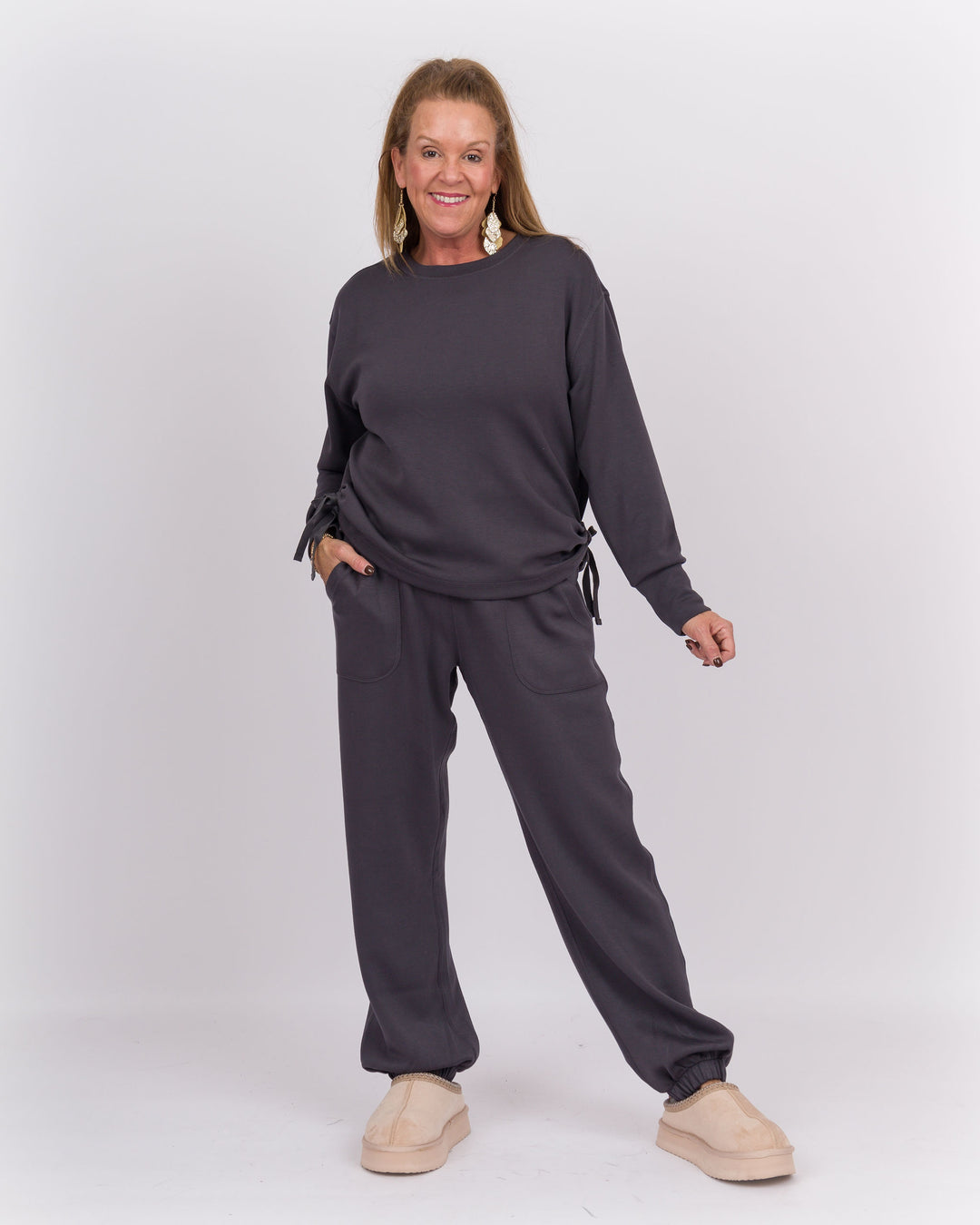 Ruched Top & Jogger Set Forged