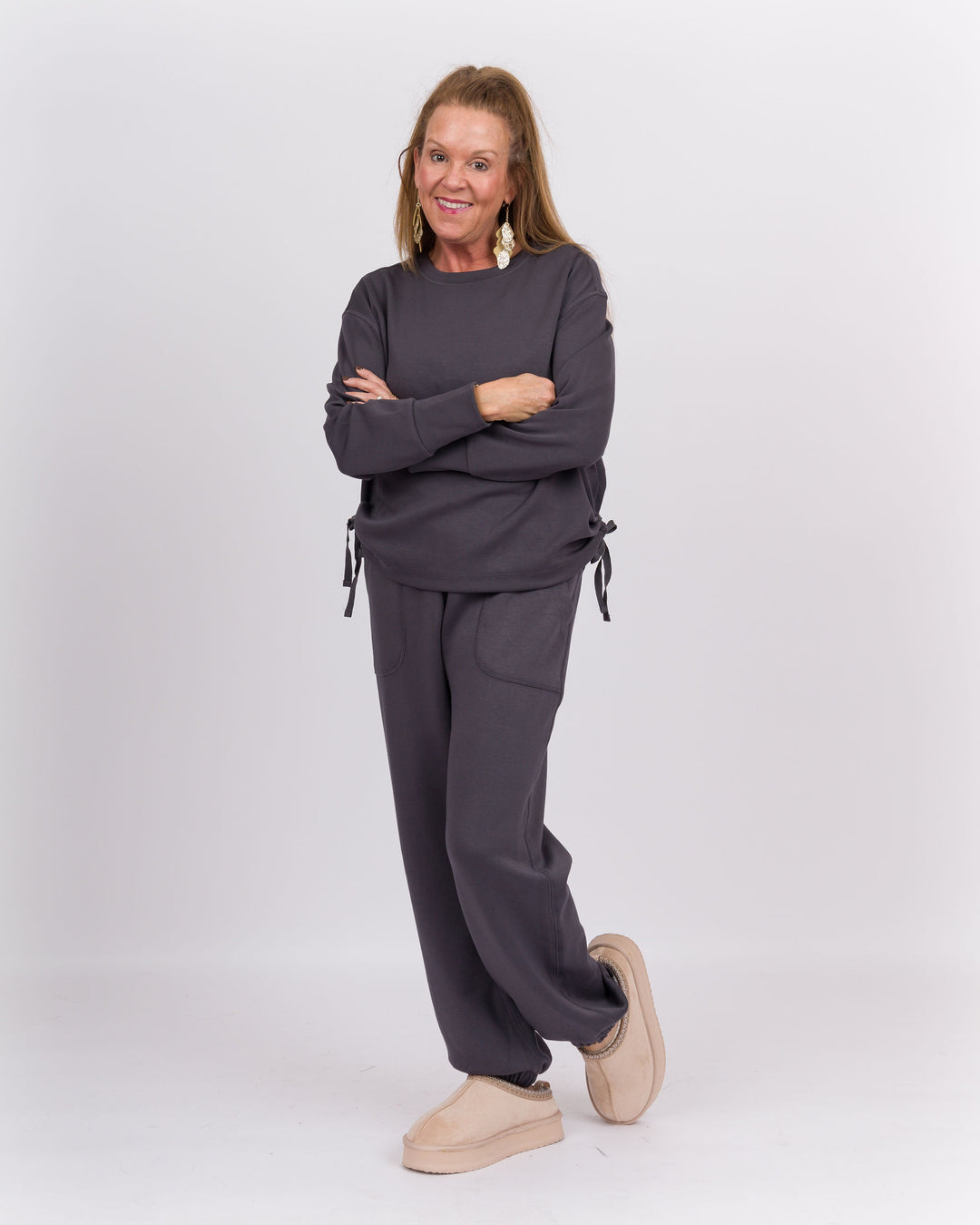 Ruched Top & Jogger Set Forged