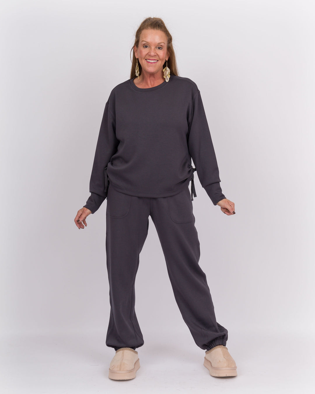 Ruched Top & Jogger Set Forged