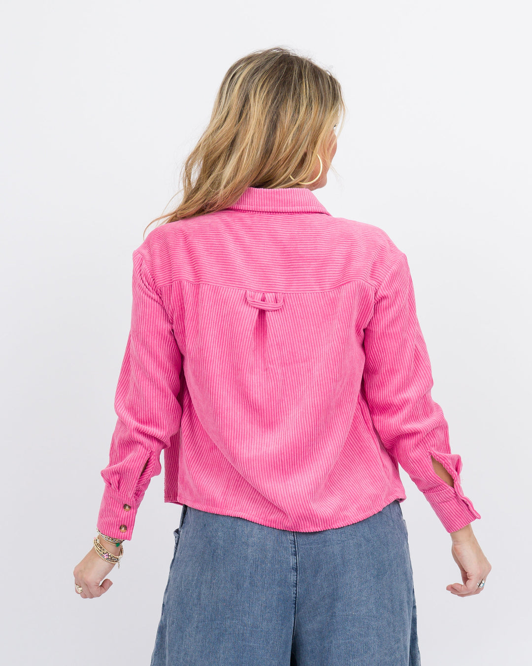 Cyndee Corduroy Jacket - Rose