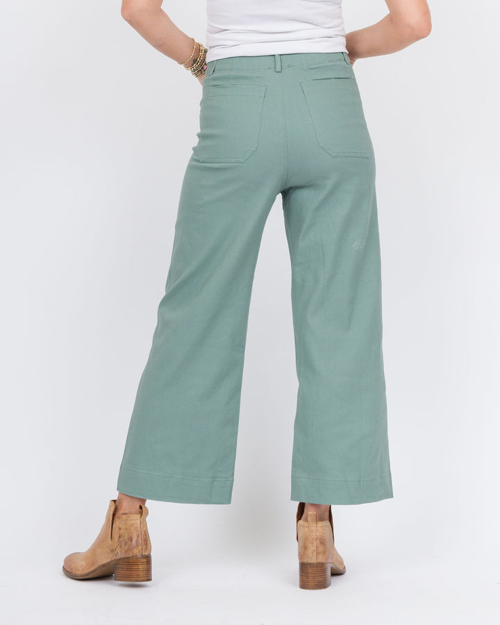 Sasha Wide Leg Pants - Sage