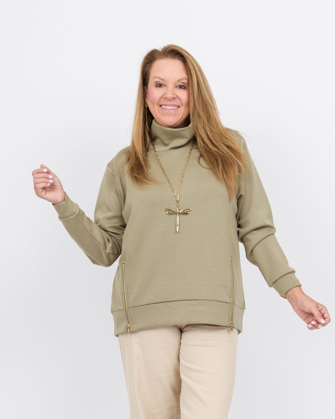 Zipline Top Light Olive