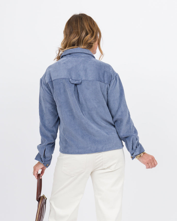 Cyndee Corduroy Jacket - Vin Blue