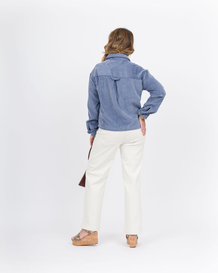 Cyndee Corduroy Jacket - Vin Blue