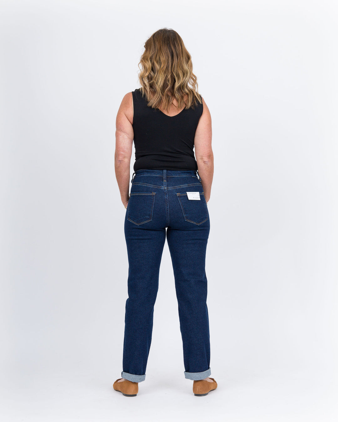 Risen Hi Rise Crop Boyfriend Jeans