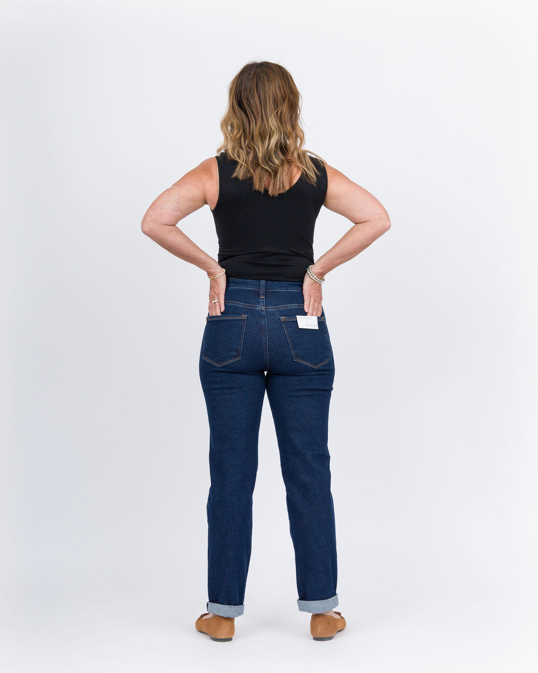 Risen Hi Rise Crop Boyfriend Jeans