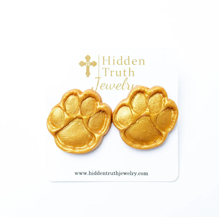 Tiger Paw Stud Earrings