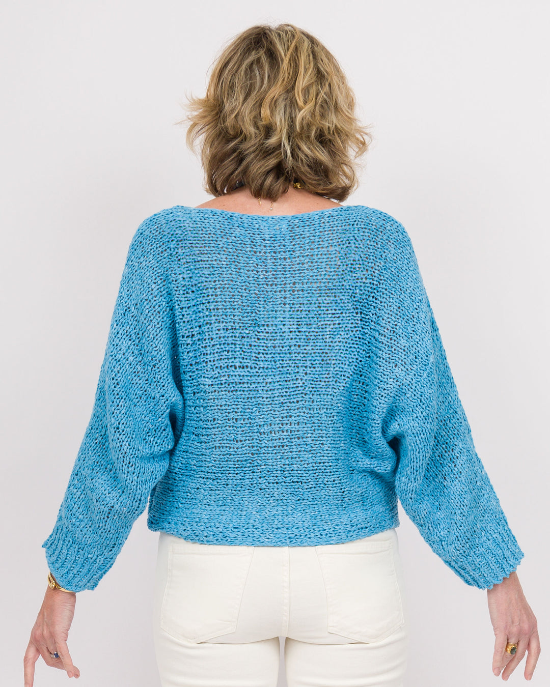 Marine Blue Knit Top