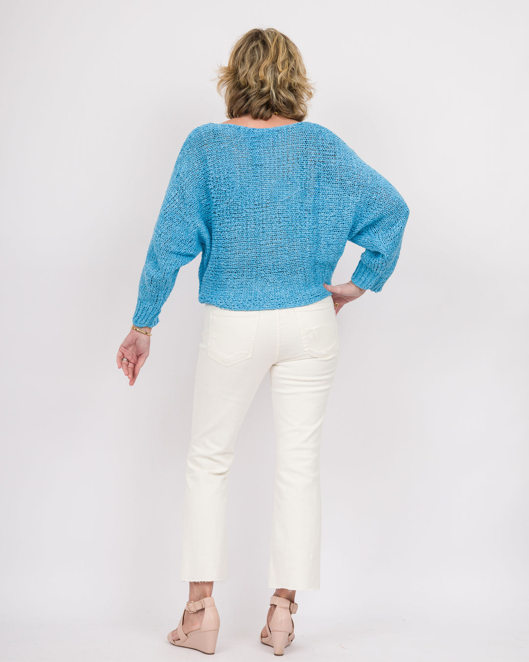 Marine Blue Knit Top