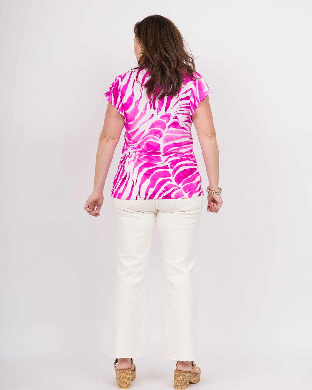 Quinn Top - Pink Batik