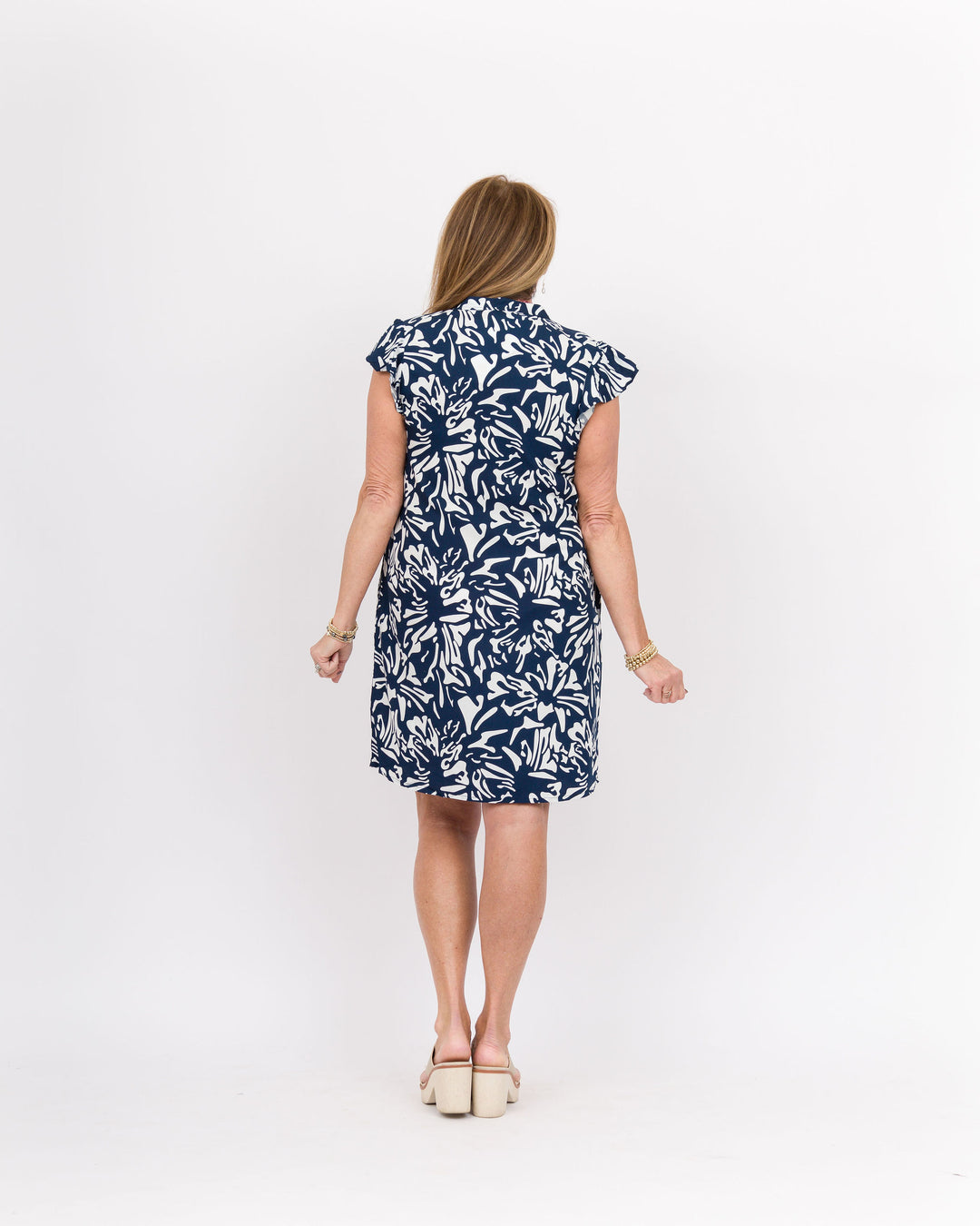 La Mer Luxe Blakely Dress-Navy Flower