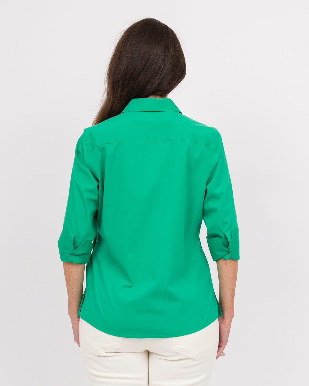 Foxcroft Taylor 3/4 Sleeve Mary Kelly Green  Non-Iron Shirt