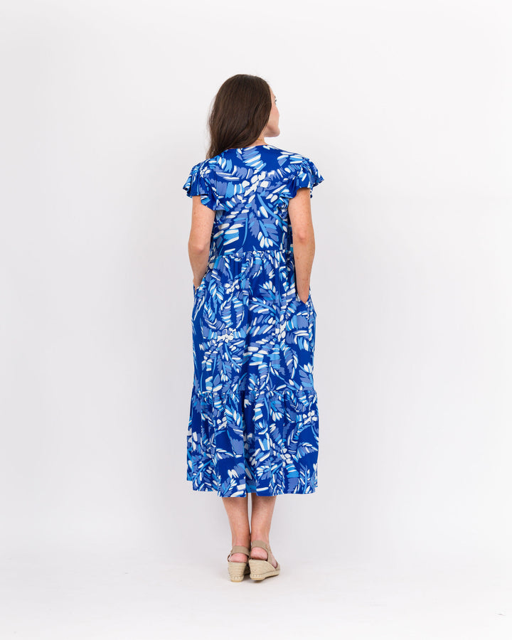 La Mer Luxe Brooke Midi Dress - Cobalt  Jungle