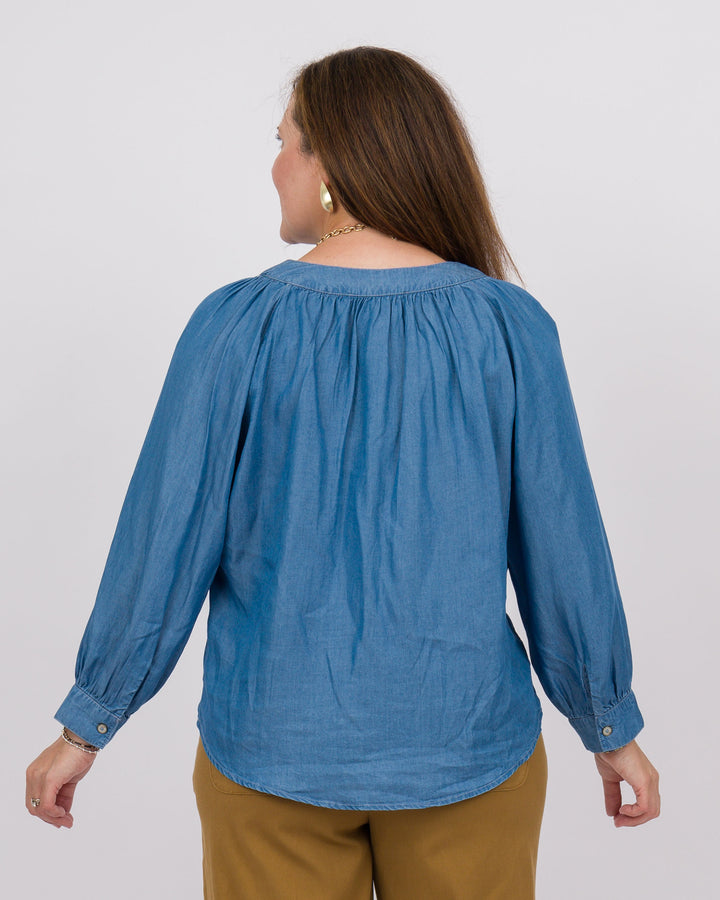 Marysue Blouse Medium Wash