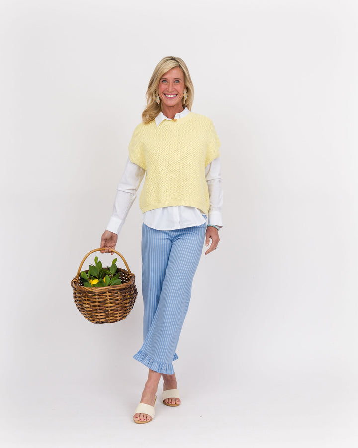 Butter Cream Cap Sleeve Sweater