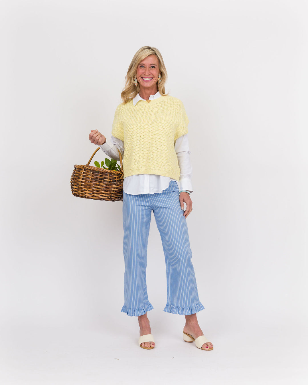 Butter Cream Cap Sleeve Sweater