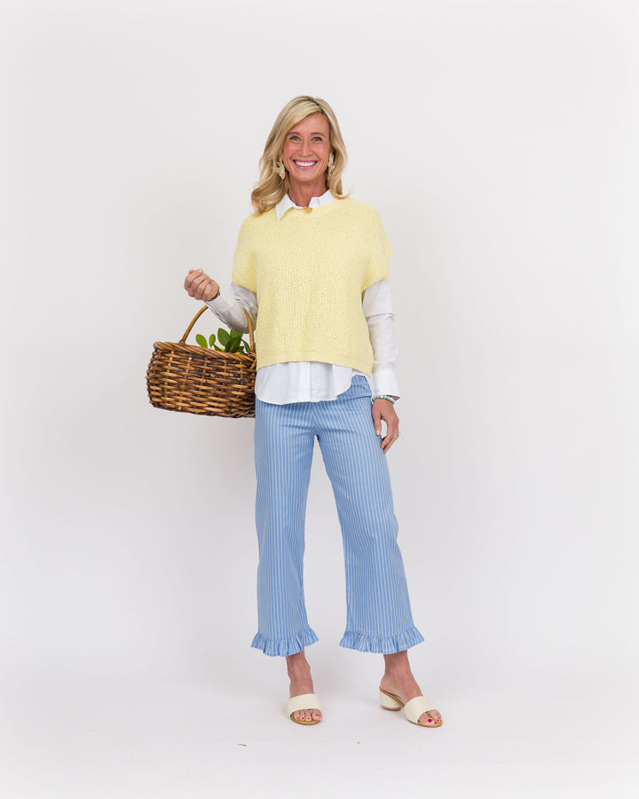 Butter Cream Cap Sleeve Sweater