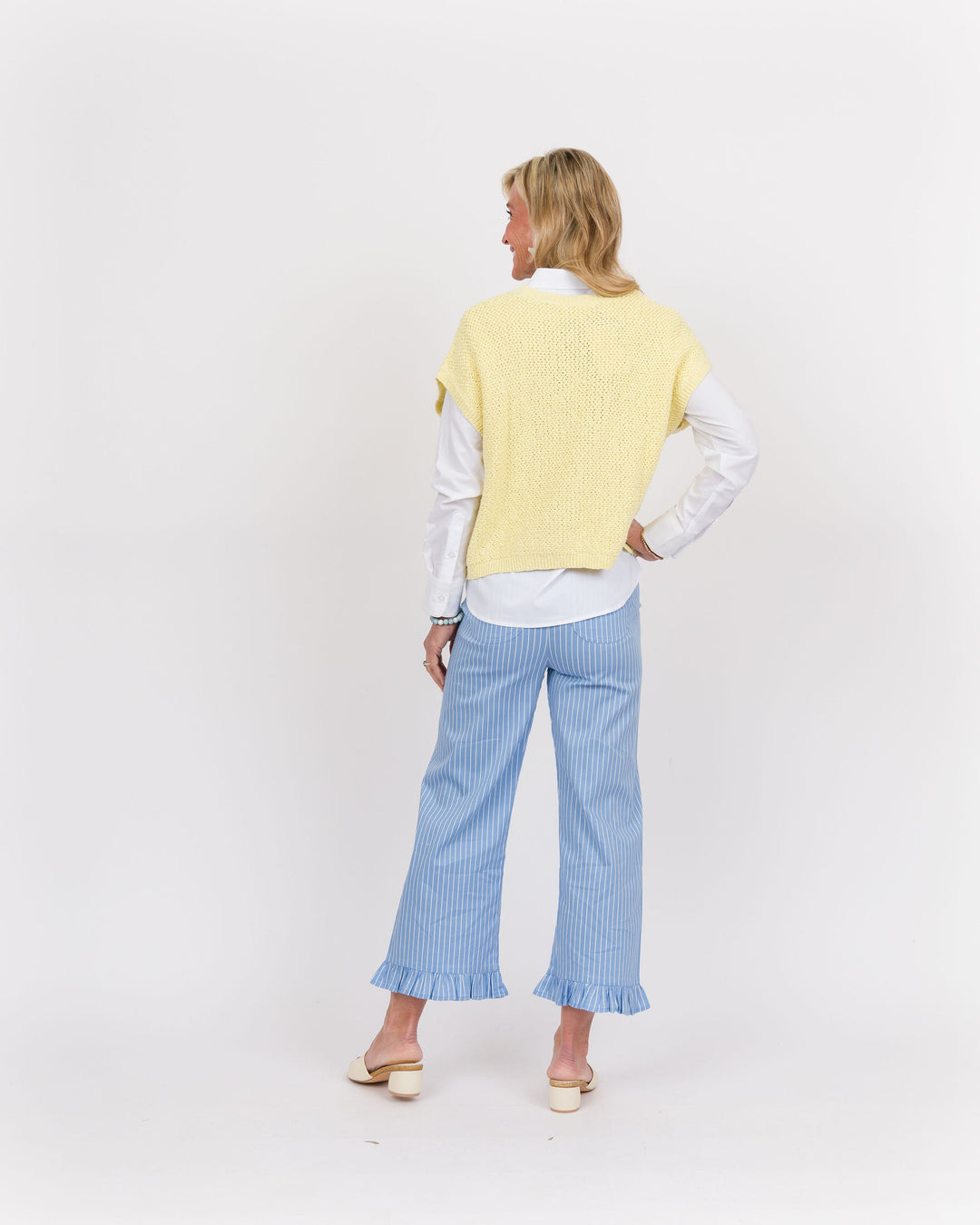 Butter Cream Cap Sleeve Sweater