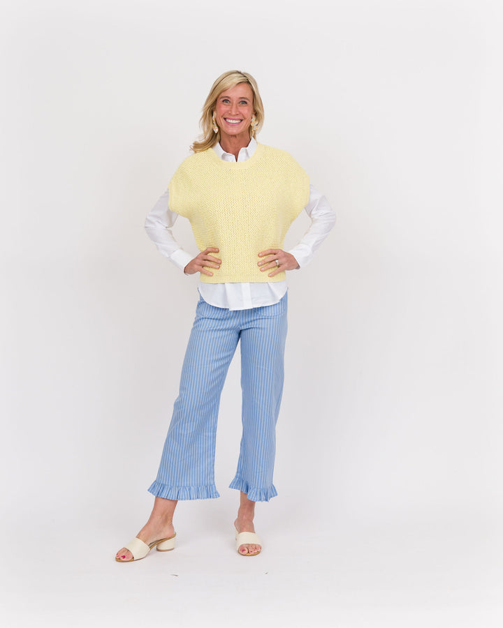 Butter Cream Cap Sleeve Sweater