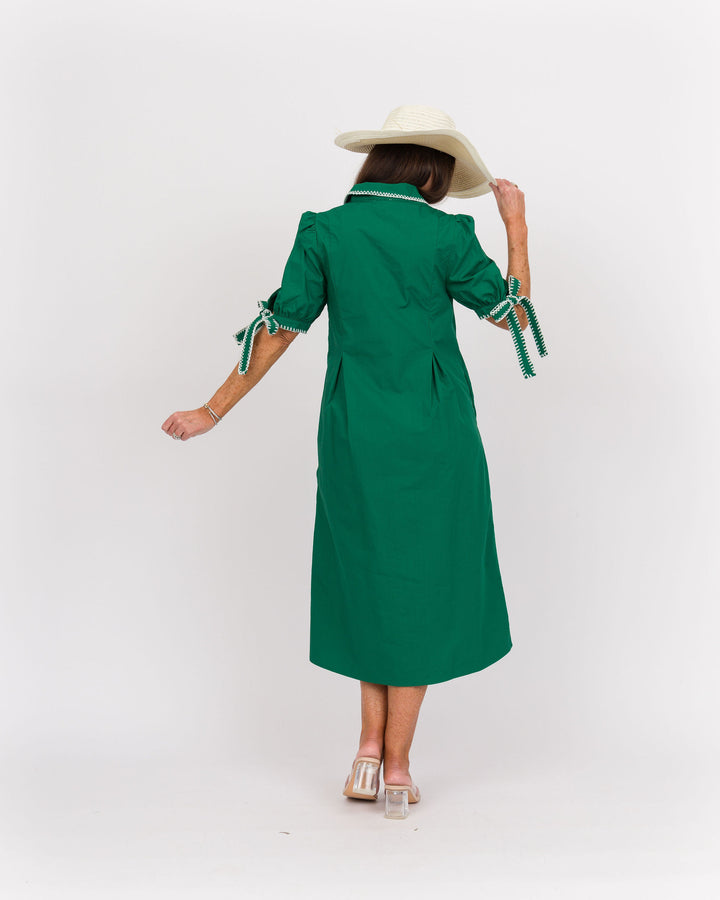 Country Club Green Midi Dress