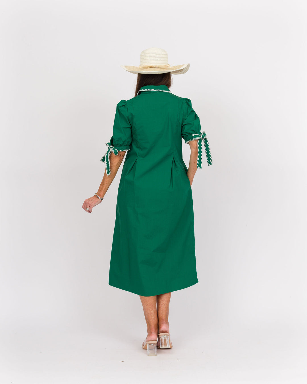 Country Club Green Midi Dress