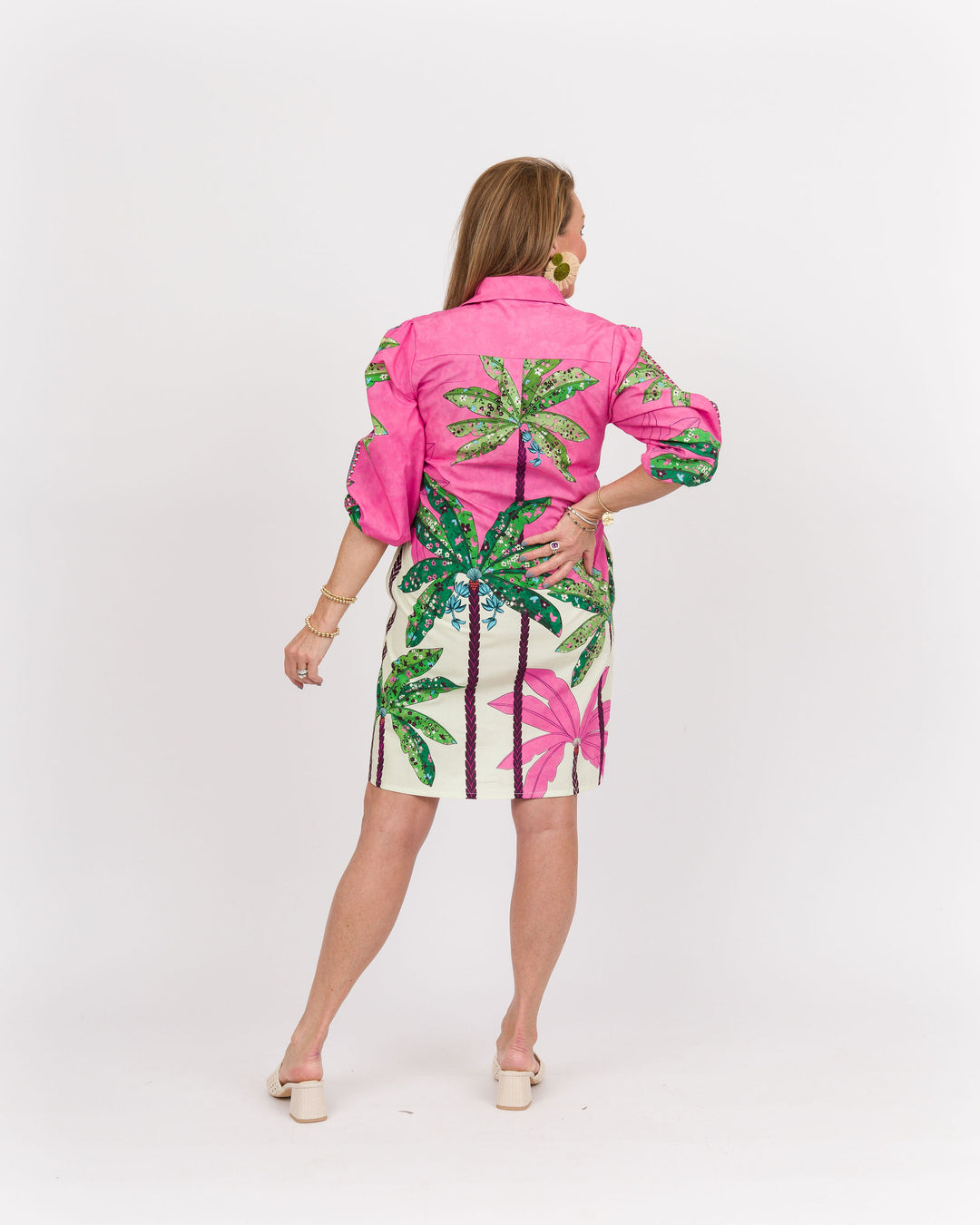 Ava Dress - Pink Tropics