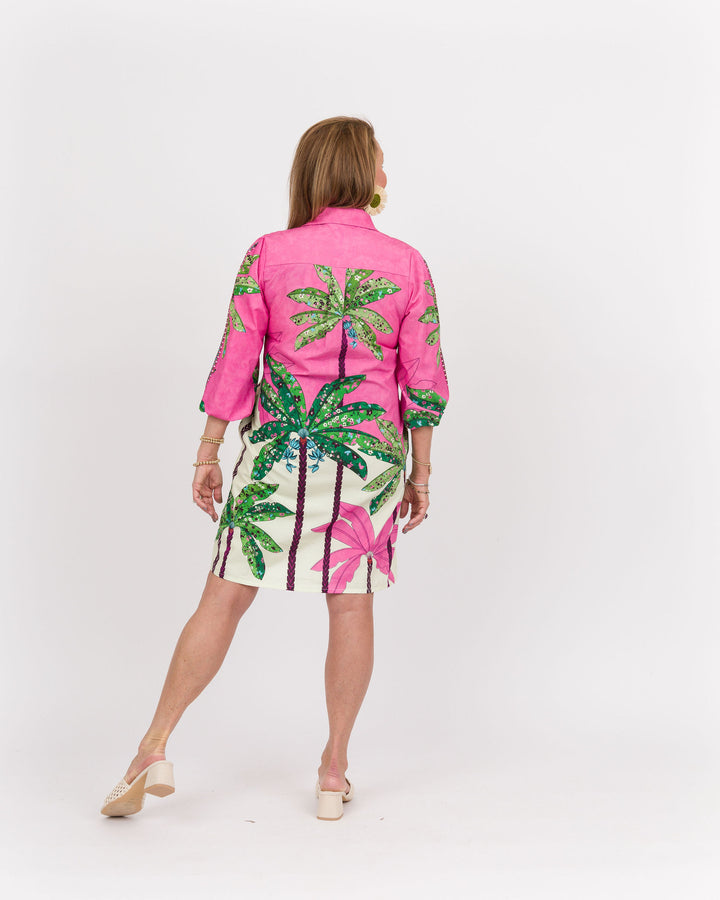 Ava Dress - Pink Tropics