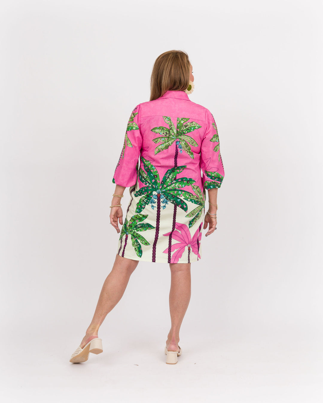 Ava Dress - Pink Tropics