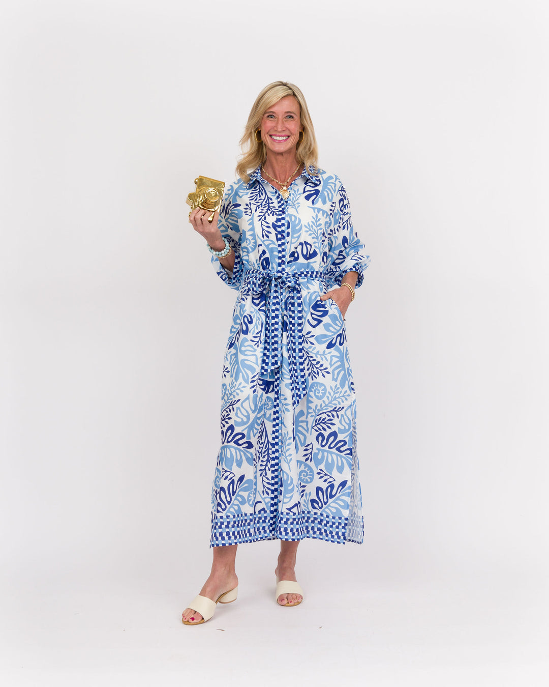 Lagoon Leaf Maxi Dress