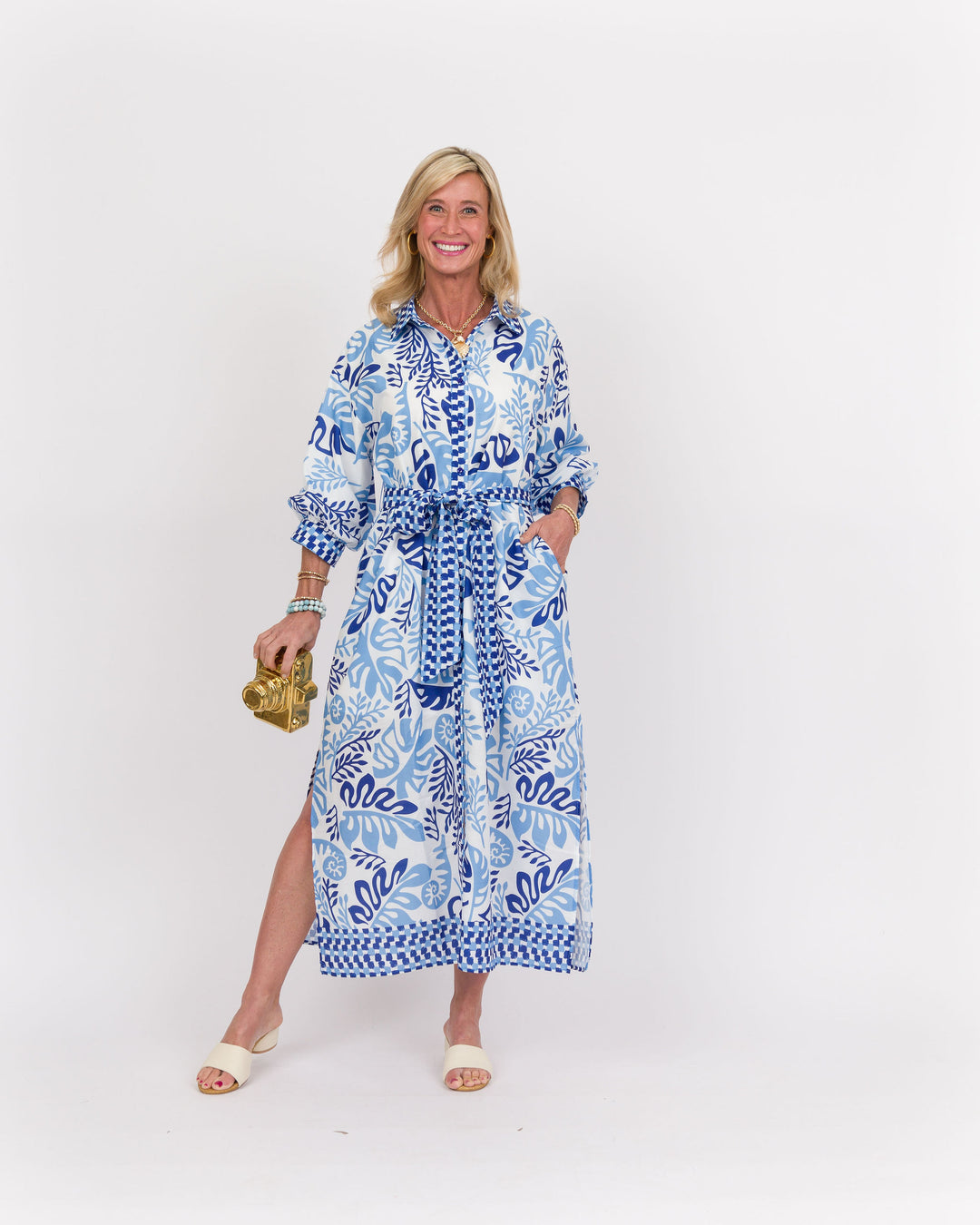 Lagoon Leaf Maxi Dress