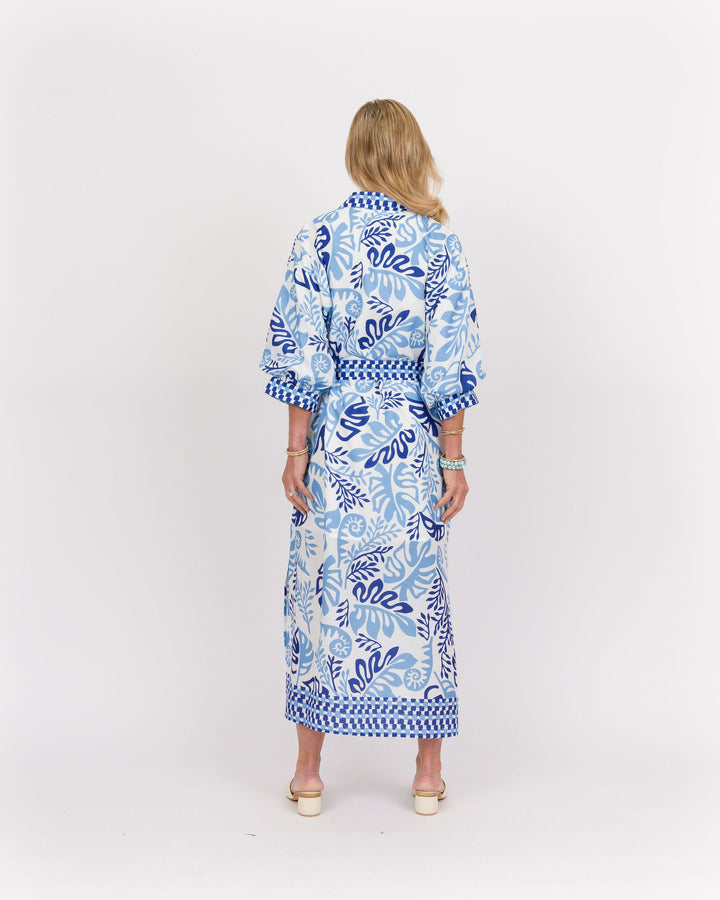 Lagoon Leaf Maxi Dress
