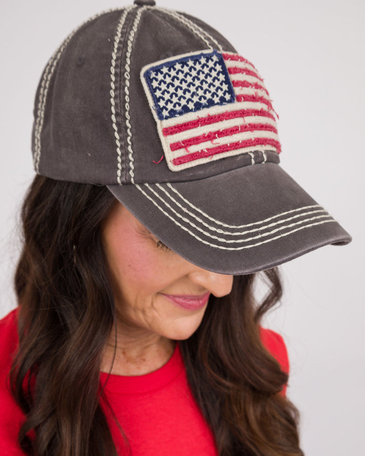 Navy Flag Ball Cap