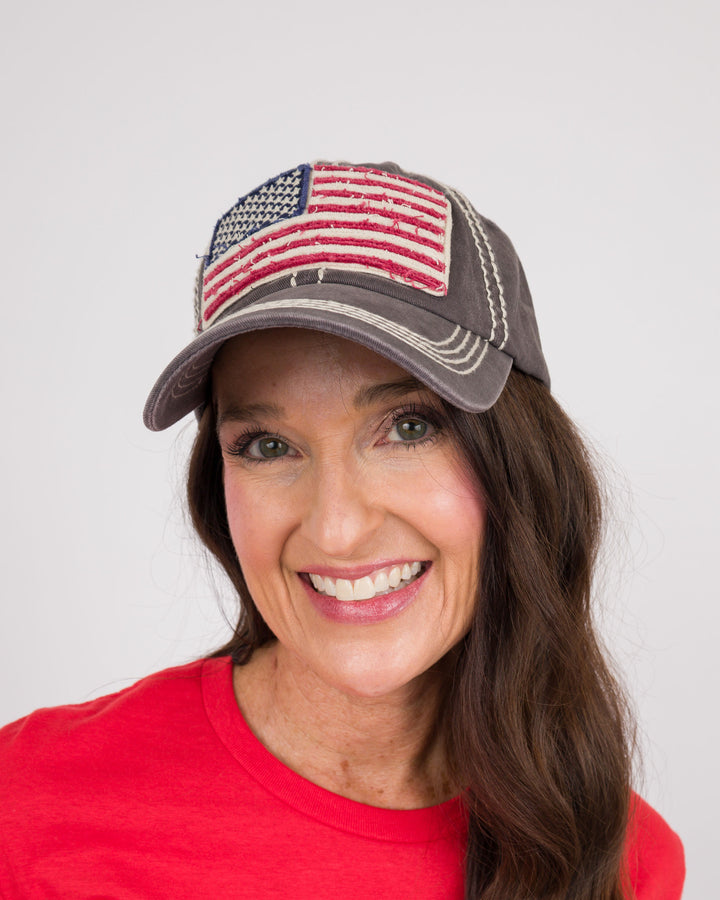 Navy Flag Ball Cap