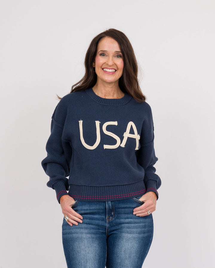 Navy USA Sweater