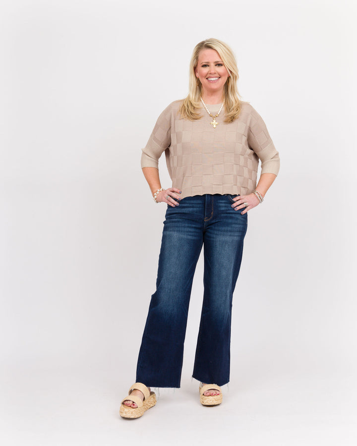 Kerisma Chessa Aja Top - Light Taupe