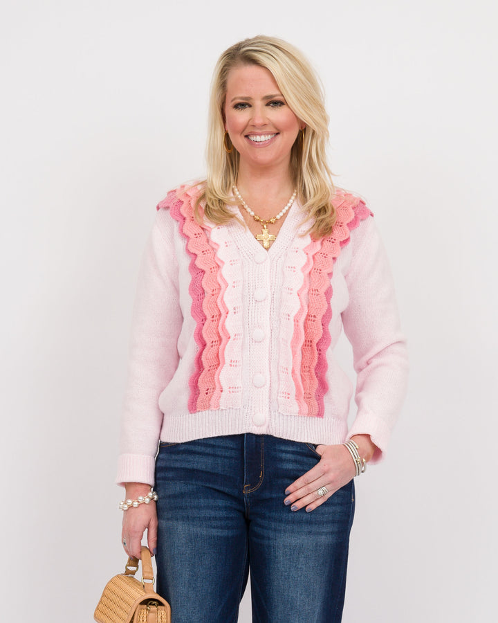 Pretty in Pinks Cardigan-Final Sale