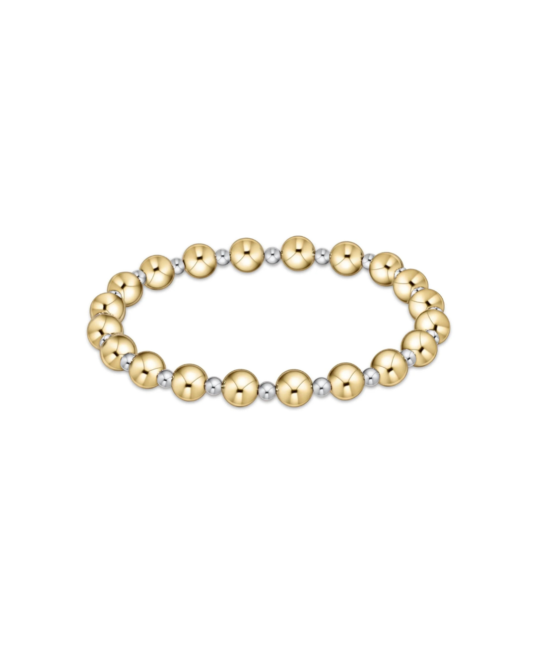 enewton Extends Classic Grateful Pattern 6mm Bead Bracelet - Mixed Metal