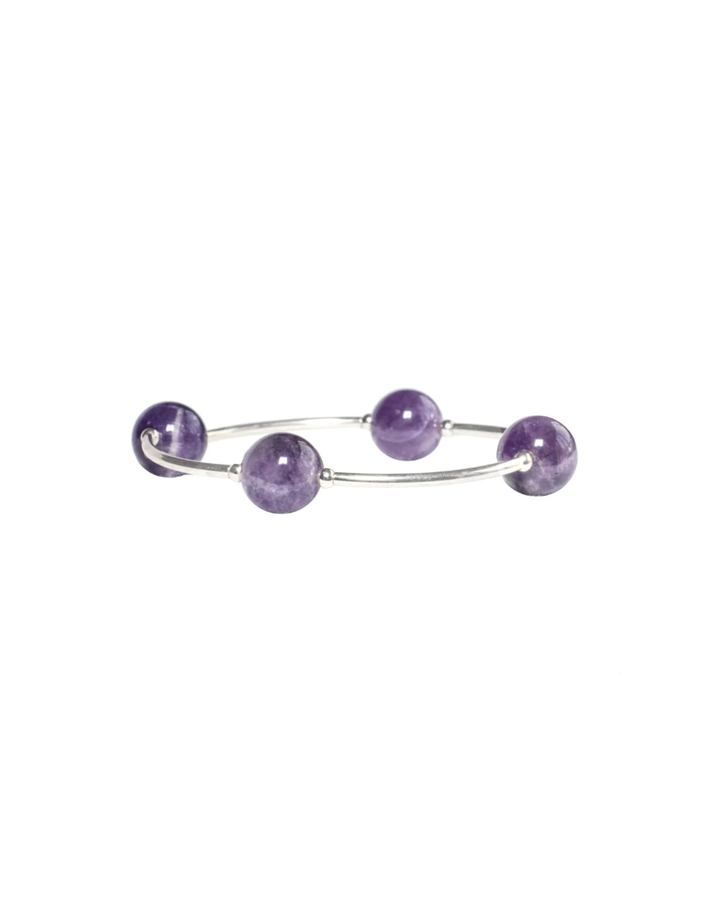 Blessing Bracelet -  Silver with Amethyst