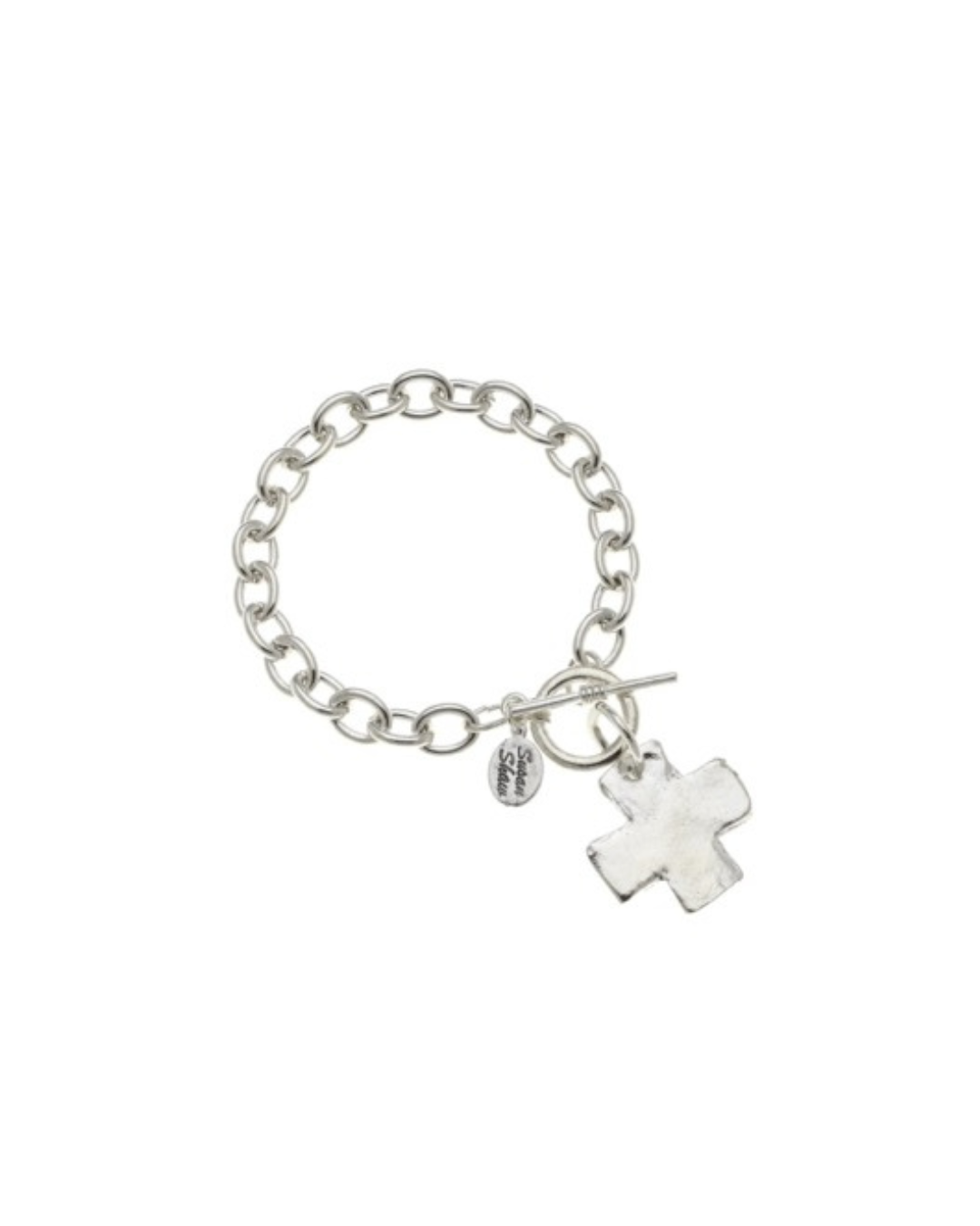 Susan Shaw Silver Cross Bracelet